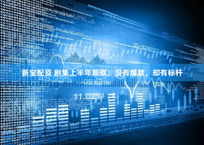 新宝配资 剧集上半年观察：没有爆款，却有标杆