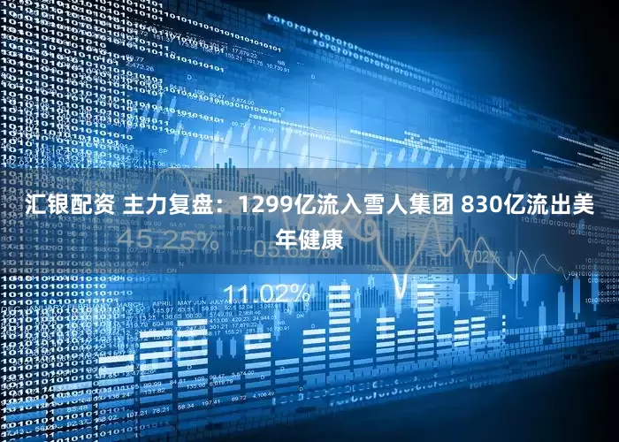 汇银配资 主力复盘：1299亿流入雪人集团 830亿流出美年健康